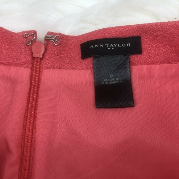 Ann Taylor Circle Flare Skirt Size 2 Pink Coral - Picture 3 of 6